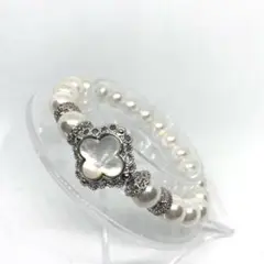 シェル8.4ミリ　シェルパーツ　内径16cm 天然石　デザブレ