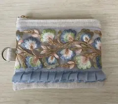 インド刺繍　ハンドメイド　ポーチ②