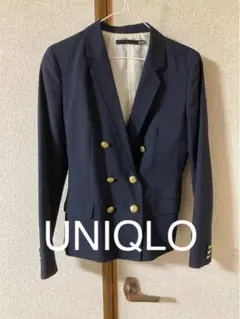 ユニクロ UNIQLO ダブルジャケット Mサイズ ネイビー