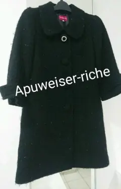 【Apuweiser-riche】コート☆ブラック☆レディース 秋冬物