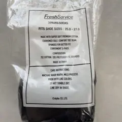 FreshService ブラック 25-27cm 1足