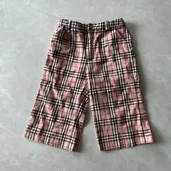BURBERRY ピンクチェック ハーフパンツ 110A