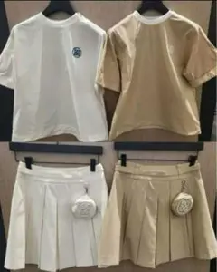 ジーフォア G/FORE ゴルフ レディースウェア Tシャツとスカートセット