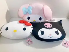 サンリオグッズキャラクターズひんやりフェイスクッション3点セット【新品】