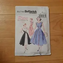 Butterick B4790 レトロ型紙 52