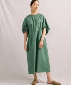 LANDWARDS liyoca バルーンスリーブ　ロング　ワンピース