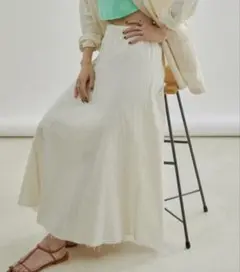 サロンアダムエロペ　オーガニックコットンガーゼフレアースカート