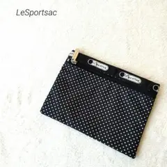 新品・未使用　レスポートサック　ポーチ　ドット　バカンス用　レジャー用　即日発送