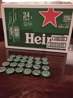ハイネケン Heineken 空瓶24本‼ 王冠付き‼