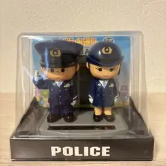敬礼 ソーラー お巡りさん ミニ 警察官 フィギア