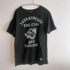 AZUL by moussyプリントTシャツ　X L【ブラック】