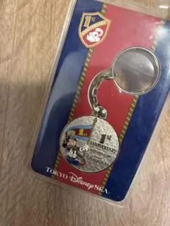 ☆ディズニー　シー　1周年　メダル　キーチェーン　キーホルダー　提督　ミッキー