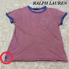ラルフローレン RALPH LAUREN 【M】 ロゴ入り カットソー Tシャツ
