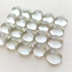 ガラスナギット透明 20個セット（グラス・ナゲット・カポション）Ｓサイズ