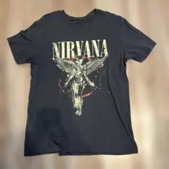 NIRVANA ブラック グラフィックTシャツ