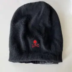 Roen ロエン　スカルデザイン 黒 ニット帽 Roen LHP別注 SKULL ニットキャップ スカル レザー - メルカリ