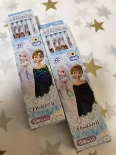 新品未使用品❣️アナ雪【鉛筆】2セット-【12本入り】