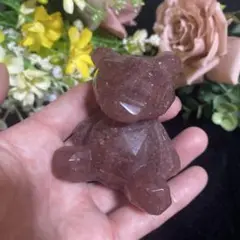 ストロベリークォーツ くまちゃん クマ カクカクくま 大