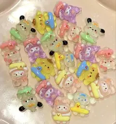 キャラクター　デコパーツ　20個セット