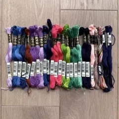 【刺繍糸】DMC25番手21本 OLYMPUS2本 COSMO2本 計25本