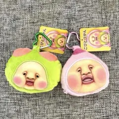 こびとづかん カラビナ付きフェイスポーチ 2種セット ③