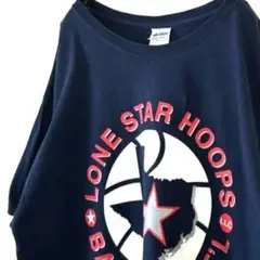 ギルダン バスケットボール INTL Tシャツ L ネイビー 紺色 古着