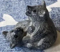 ジャンク品 カナダ製 WOLF ORIGINAL 熊 彫刻 置物