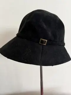 LULU GUINNESS ブラック バケットハット 57.5cm