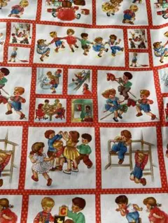 ‪ஐ‬⋆*レトロなアメリカンchildren2 生地約45×110