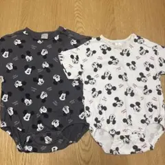 フタフタ　ロンパース　80cm 2枚セット　ミッキーマウス