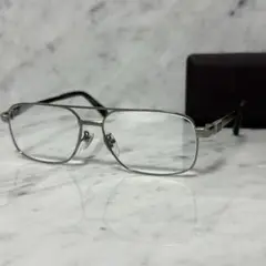90s dunhill ダンヒル メガネ メガネ シルバー 銀 974 ドロップ