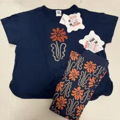 mid mile Tシャツとレギンスセット 110と100
