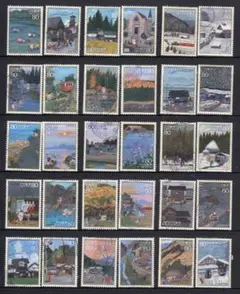 日本の古切手　原田泰治 その5　10枚 ふるさと切手「ふるさと心の風景 第5集」の発行 - 日本郵便
