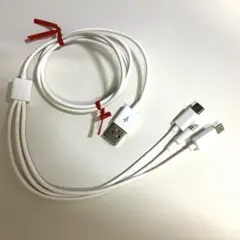 3in1 USBケーブル 便利です長さ 90cm