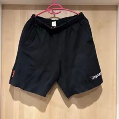 超美品Impal インパルハンドボールスタイル スエットハーフパンツ L 黒