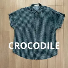 CROCODILE ドット柄半袖シャツ