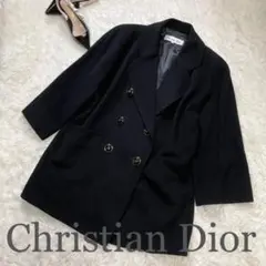 【Christian Dior】ディオール CDボタン カシミヤ100% コート
