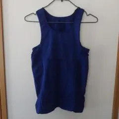 メンズ　加圧タンクトップ ブルー　Lサイズ