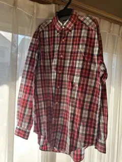 TOMMY HILFIGER チェック柄長袖シャツ M