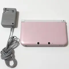 【動作確認済み】ニンテンドー3DS LL ピンクホワイト 本体 充電器 訳あり