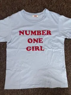ROSE NUMBER ONE GIRL Tシャツ 水色