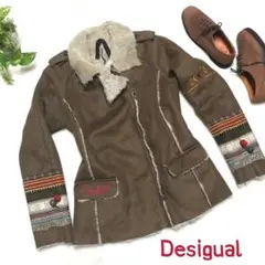 デシグアル ムートンライダースジャケット Desigual チロリアンMサイズ