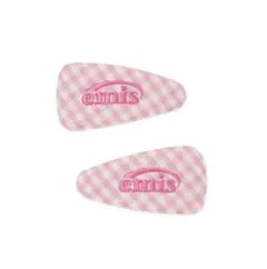 emis チェックワイドヘアピン 2個セット