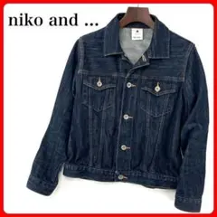 美品 niko and ... ニコアンド レディースデニムジャケット Gジャン
