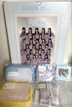 日向坂46くじ　ヴィジュアルミラー　マルチポーチ　　　シーン　BIG缶バッチ 日向坂46くじ ヴィジュアルミラー マルチポーチ シーン BIG缶バッチ
