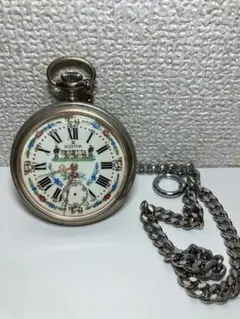 ヴィンテージ EDOX エドックス 花木 / 動物 手巻き懐中時計 稼働品 ヴィンテージ EDOX エドックス 花木 / 動物 手巻き懐中時計 稼働