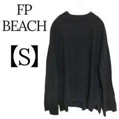 美品✨FP BEACH 【S】ブラック 長袖ニット シンプルオシャレ合わせやすい