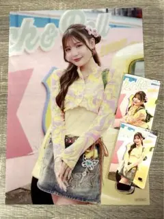 古澤里紗　楽天くじ　クリアポスター　トレカ２種コンプ