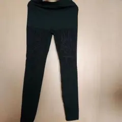 レギンス　シースルー　刺繍入り　ブラックスパッツ　パンク　ゴシック