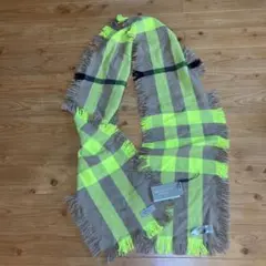 未使用バーバリーフリンジマフラー